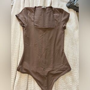 Free People Taupe Bodysuit